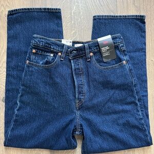 Levi’s Ribcage Straight Ankle Jean Dark Wash